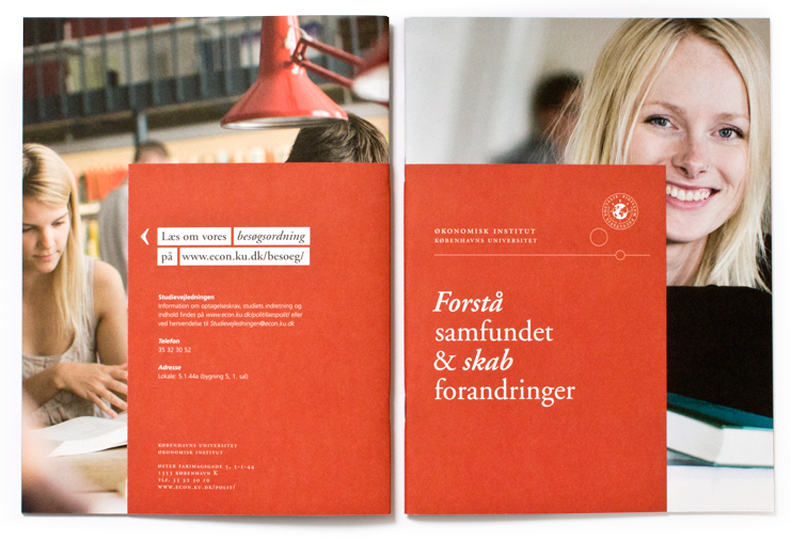 Brochuredesign_kampagne_Økonomisk_institut_Københavns_universitet